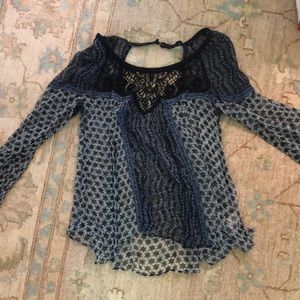 Free people long sleeve blouse